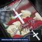 God Bless America, God Bless You Mom, Patriotic Mother's Day Necklace Cross Religious Christian Gift Box