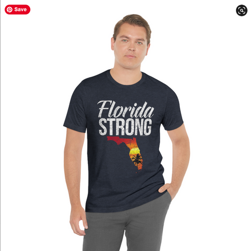 Florida Strong Shirt Unisex Men Women Sunset Hurricane Ian T Shirt