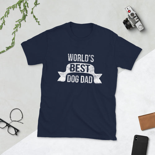 Vintage World' Best Dog Dad Father's Day T-Shirt