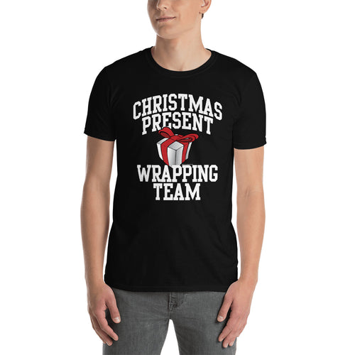 Christmas Present Wrapping Team Funny Womens T-Shirt