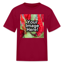 Load image into Gallery viewer, Custom Personalized Photo T-Shirt Create Your Own Kids Gift - dark red