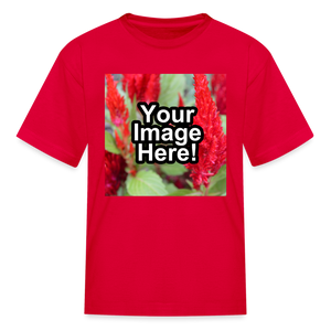 Custom Personalized Photo T-Shirt Create Your Own Kids Gift - red