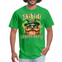 Load image into Gallery viewer, Skibidi St Patt Rizz Day Funny Patricks Meme Boy Teen T-Shirt - bright green