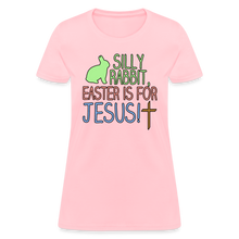 Load image into Gallery viewer, Silly Rabbit Easter for Jesus Christian Womens T-Shirt - pink