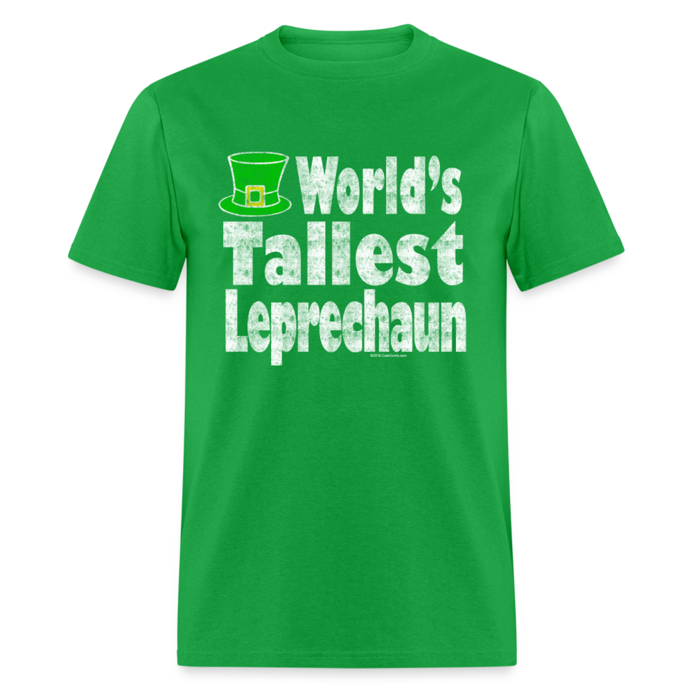 Worlds Tallest Leprechaun St Patricks Day T-Shirt - bright green