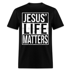 Jesus Life Matters Black Lives Police Lives Too T Shirt - black