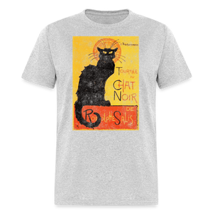 Tournee du Chat Noir Black Cat Halloween T-Shirt for Women Unisex - heather gray