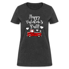 Load image into Gallery viewer, Happy Valentines Day Yall Country Southern Womens Tshirt - heather black