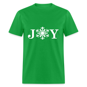 Joy Snowflake O Christmas T-Shirt - bright green