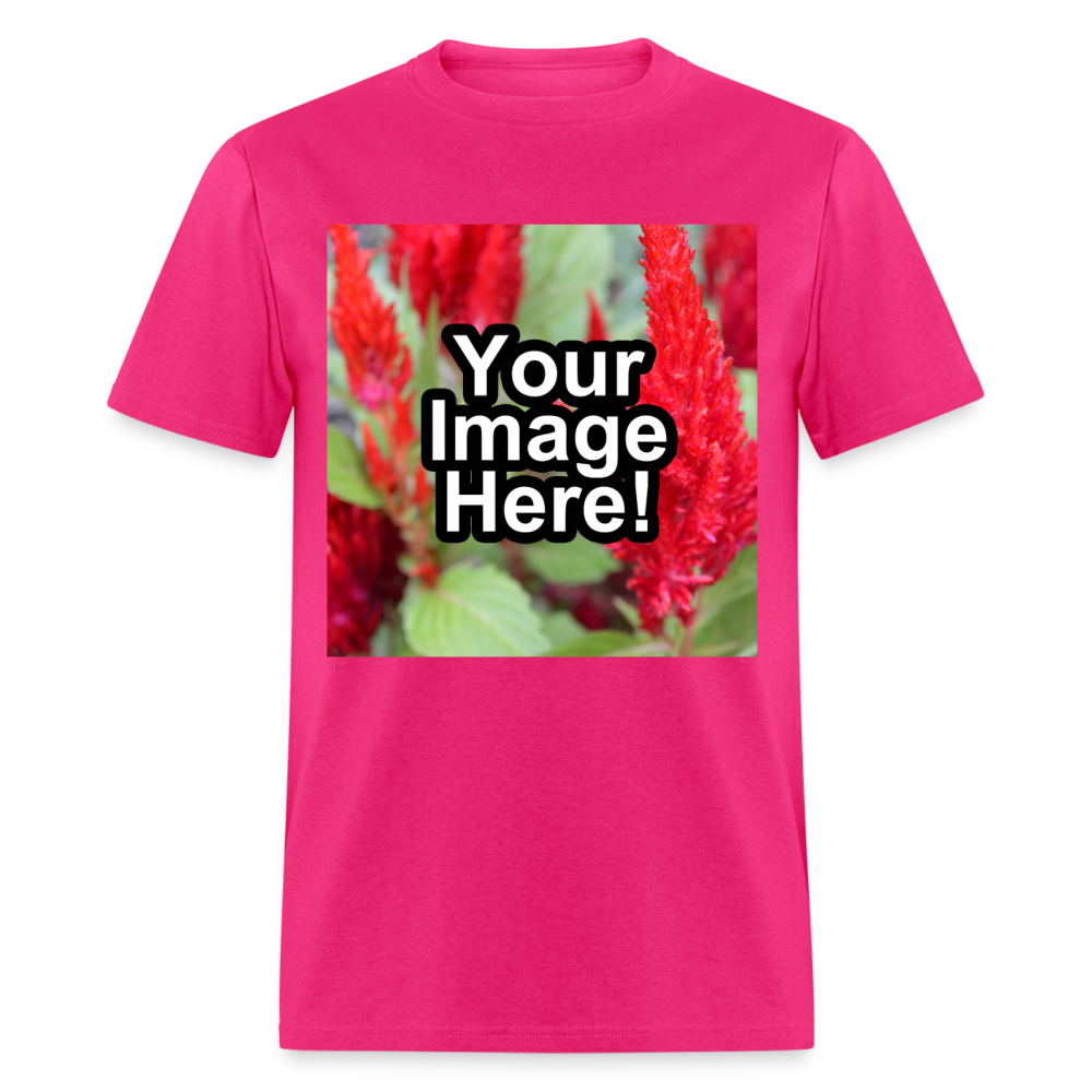 Custom Personalized Photo T-Shirt Create Your Own Unisex Gift - fuchsia