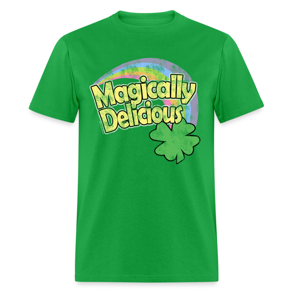 Magically Delicious 80s Vintage St Patricks Day T-Shirt - bright green