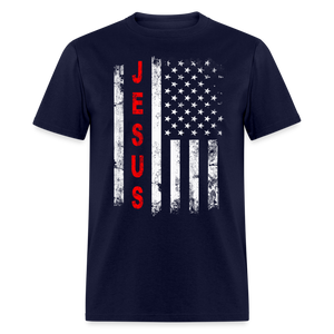 jesus shirt for men women american flag christian t shirts patriotic conservative tshirts - navy