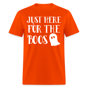 Im Just Here for the Boos Cute Funny Halloween T-Shirt - orange