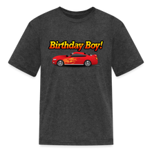 Load image into Gallery viewer, Red Race Car Boys Birthday T-Shirt - heather black