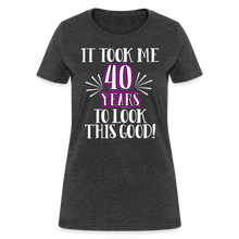 Load image into Gallery viewer, Womens Took Years Birthday Shirt - heather black