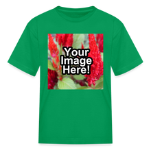 Load image into Gallery viewer, Custom Personalized Photo T-Shirt Create Your Own Kids Gift - kelly green