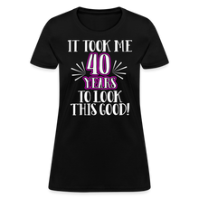 Load image into Gallery viewer, Womens Took Years Birthday Shirt - black