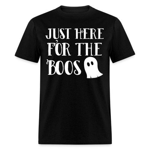 Im Just Here for the Boos Cute Funny Halloween T-Shirt - black