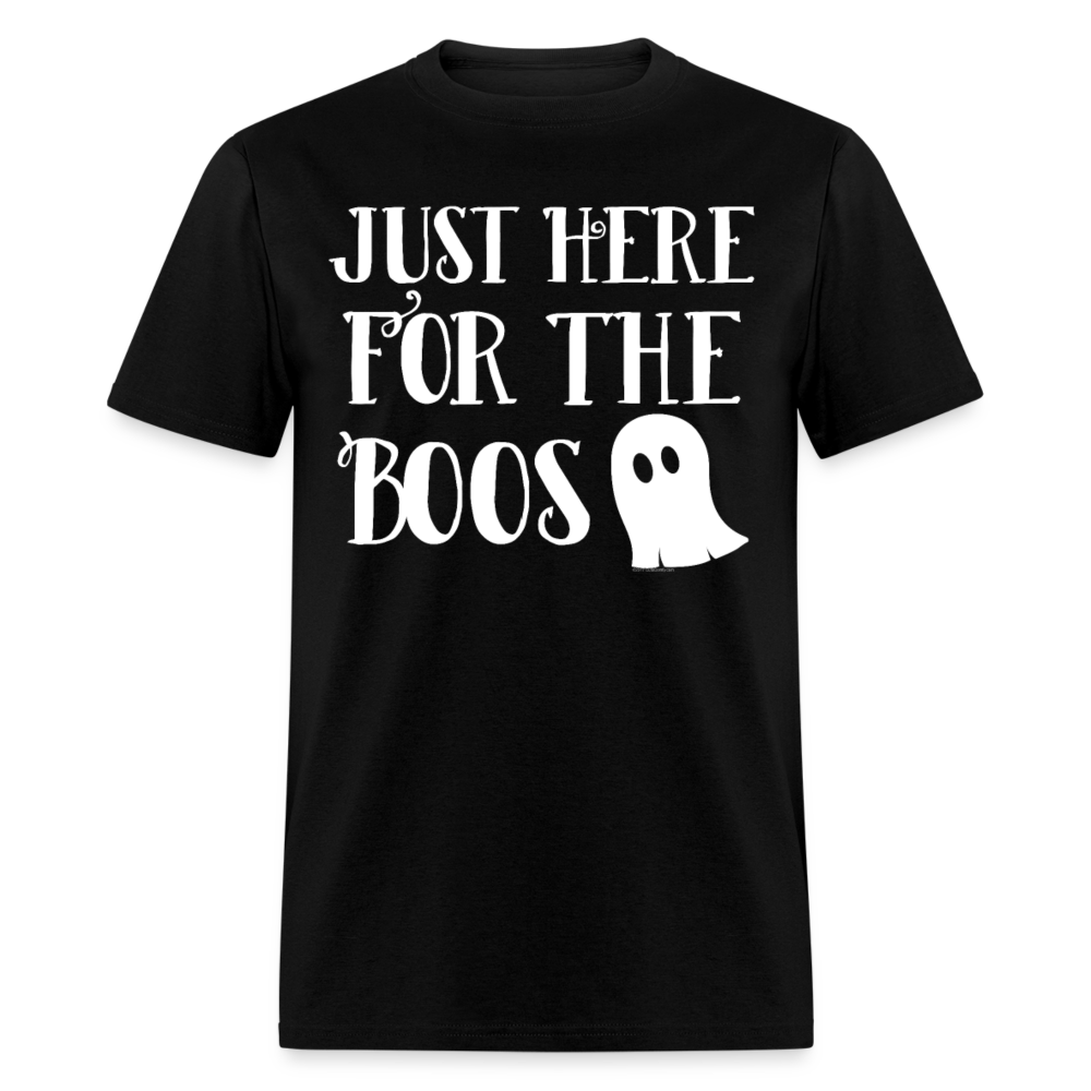 Im Just Here for the Boos Cute Funny Halloween T-Shirt - black