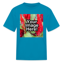 Load image into Gallery viewer, Custom Personalized Photo T-Shirt Create Your Own Kids Gift - turquoise