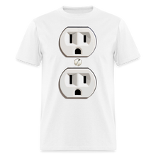 Load image into Gallery viewer, Funny Electrical Outlet Halloween Costume T-Shirt for Men Women - white