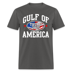 Gulf of USA America Trump 2025 Patriotic Flag Donald Trump T-Shirt - charcoal