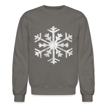 Load image into Gallery viewer, Big Giant Snowflake on Red Christmas T-Shirt - asphalt gray