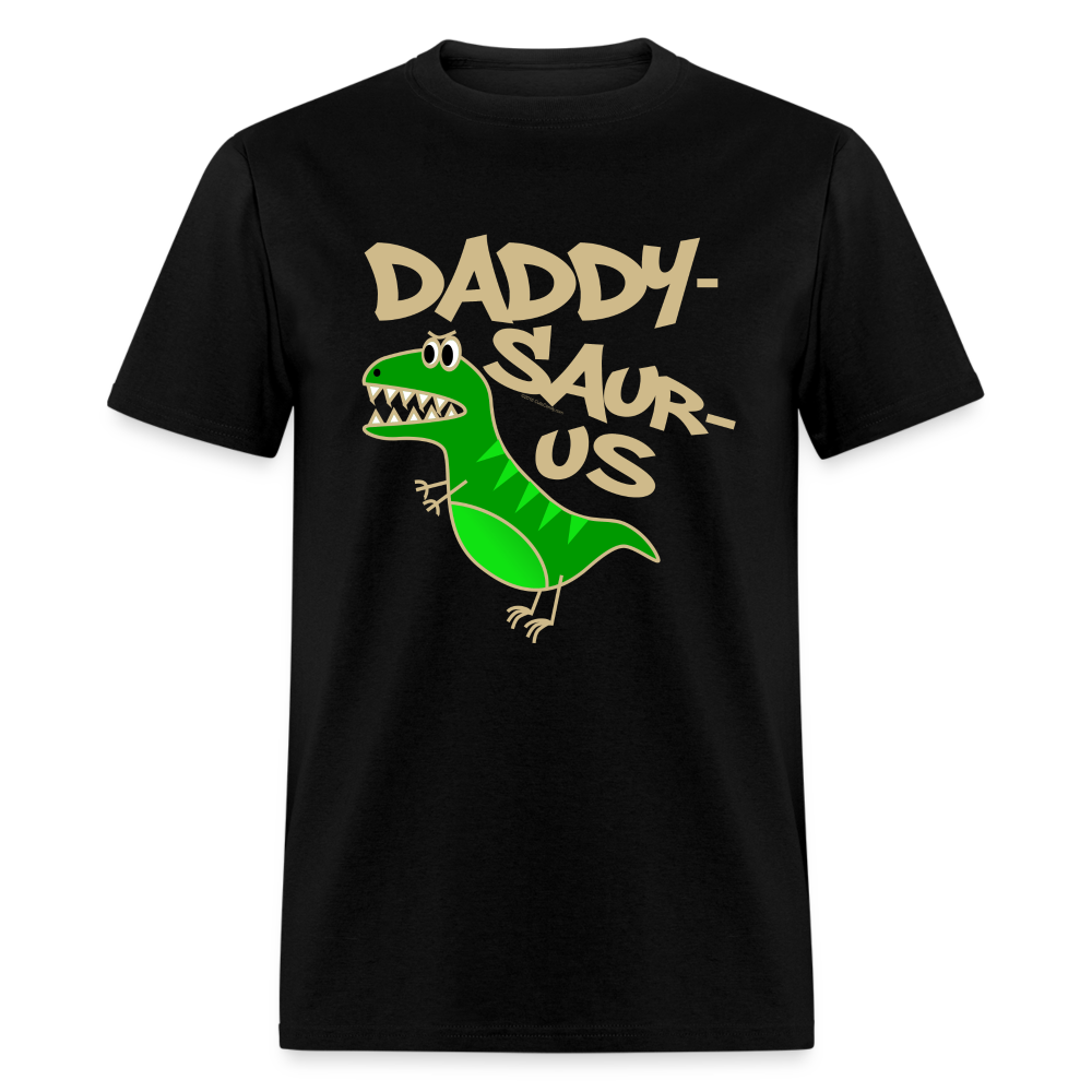 Daddy Saurus Dinosaur T-Rex T-Shirt - black