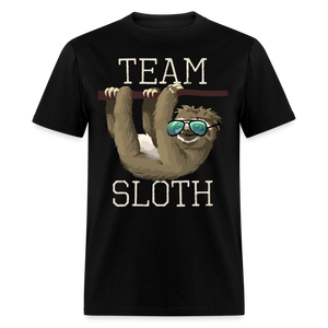 Team Sloth Funny Animal Sunglasses Cute T-Shirt - black