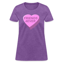 Load image into Gallery viewer, Cute Candy Heart Best Friends 4Ever Valentines Day Shirt - purple heather