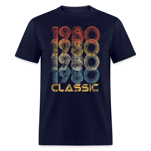 1980 Vintage Classic T-Shirt - navy