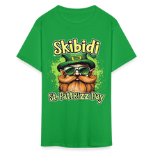 Load image into Gallery viewer, Skibidi St Patt Rizz Day Funny Patricks Meme Boy Teen T-Shirt - bright green