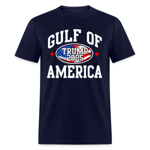 Gulf of USA America Trump 2025 Patriotic Flag Donald Trump T-Shirt - navy