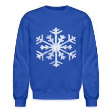 Load image into Gallery viewer, Big Giant Snowflake on Red Christmas T-Shirt - royal blue