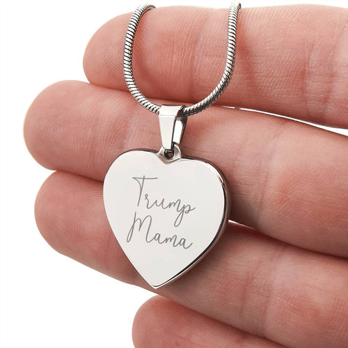 Trump Mama 2024 Necklace Gift for Mom Donald Trump Mothers Day Pendant