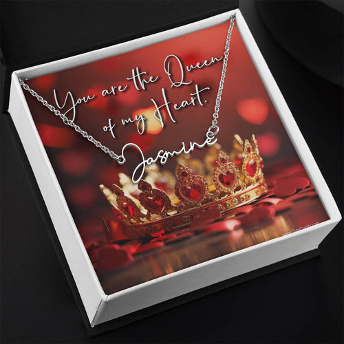 You are the Queen of my Heart Custom Necklace Mama or Name Mother's Day Gift