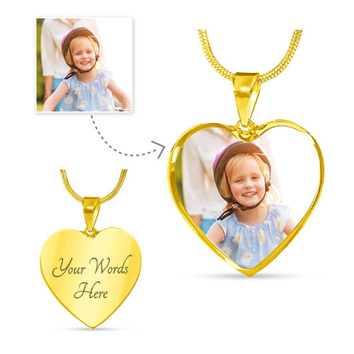 Mama Queen of Our Hearts Custom Photo Necklace, Mother's Day Gift for Wife