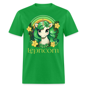 Lepricorn Unicorn St Patricks Day Unisex T-Shirt Free Shipping - bright green