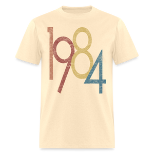 1984 Retro Vintage 40th Birthday Graphic 1980s T-Shirt - natural