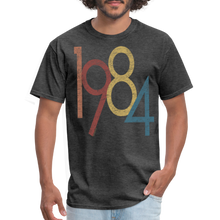 Load image into Gallery viewer, 1984 Retro Vintage 40th Birthday Graphic 1980s T-Shirt - heather black