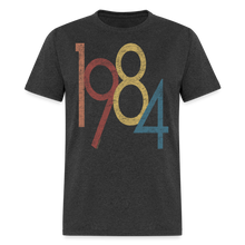 Load image into Gallery viewer, 1984 Retro Vintage 40th Birthday Graphic 1980s T-Shirt - heather black