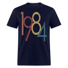 Load image into Gallery viewer, 1984 Retro Vintage 40th Birthday Graphic 1980s T-Shirt - navy