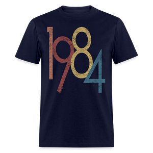 1984 Retro Vintage 40th Birthday Graphic 1980s T-Shirt - navy