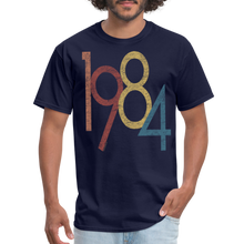 Load image into Gallery viewer, 1984 Retro Vintage 40th Birthday Graphic 1980s T-Shirt - navy