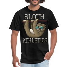 Load image into Gallery viewer, Sloth Athletics Funny Gym Workout Sunglasses T-Shirt - black