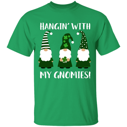 St Patricks Day Gnome Kids T-Shirt Green Youth Unisex Boys Girls Cute Elf Gnome