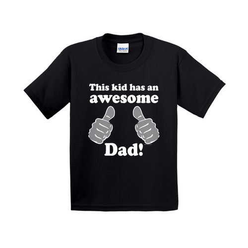 This Kid Awesome Dad Father's Day T-Shirt for Kids