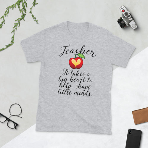 Big Heart To Help Shape Little Minds Teacher T-Shirt