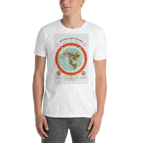 New Standard Map of the World Flat Earth Earther T-Shirt