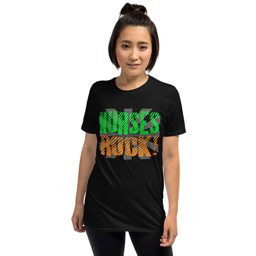 Nurses Rock, Cool Rock-n-Roll Nurse T-Shirt